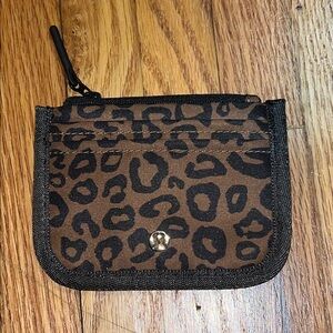 Lululemon true identity card case LEOPARDO DESERT KHAKI/NIGHT BROWN/GOLD